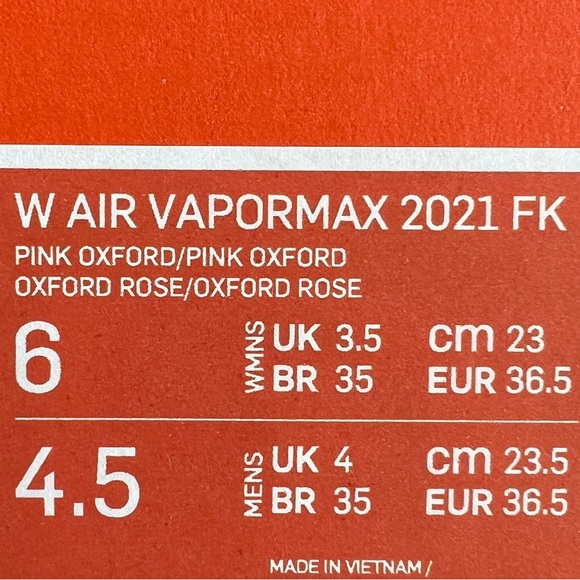 NWT Air Vapormax 2021 Women’s Shoes - Picture 8 of 8